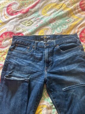 Lucky Brand Men's Blue Relaxed Fit Denim Jeans